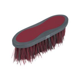 HySHINE Active Groom Long Bristle Dandy Brush - Vivid Merlot -  HY