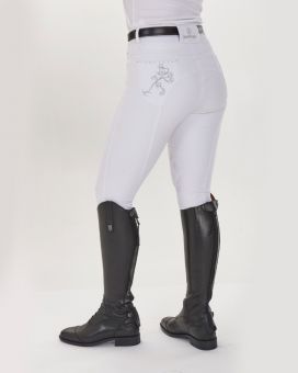 Just Togs Ladies Glitz Breech - White -  JustTogs