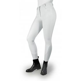 John Whitaker Clayton Grip Knee Ladies Breeches - White