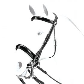 Equipe Patent Leather Bridle - Weymouth Rolled Version BR31