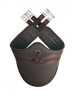 HyCOMFORT Waffle Stud Girth Brown