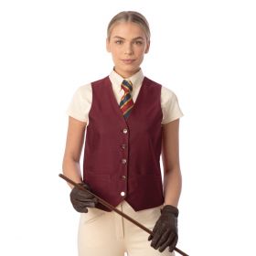 Equetech Jacquard Showing Waistcoat - Burgundy