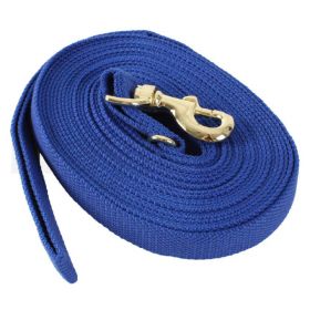 Kincade Cotton Lunge Rein 8mtr Blue