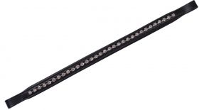 Collegiate Large Diamante Browband - Black - Collegiate