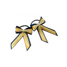 ShowQuest Piggy Bow and Tails Navy - Sunshine - Gold