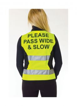 HyVIZ Waistcoat - Please Pass Wide & Slow Yellow