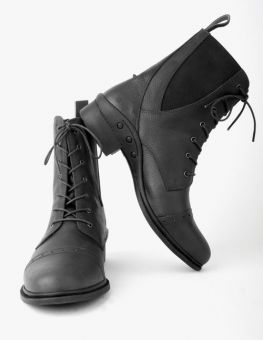 Rhinegold "Elite" Indiana Lace-up Paddock Boots Black