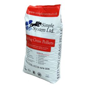 Simple System Red Bag Grass Pellets 20kg - Armstrong Richardson