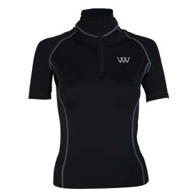 Woof Wear Short Sleeve Performance Riding Shirt - Black