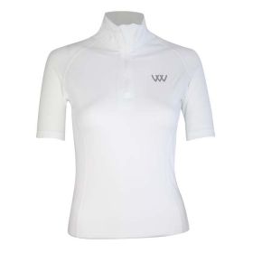 Woof Wear Short Sleeve Performance Riding Shirt - White