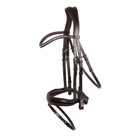 Schockemohle Stanford Wide Flash Bridle - Black - Schockemohle