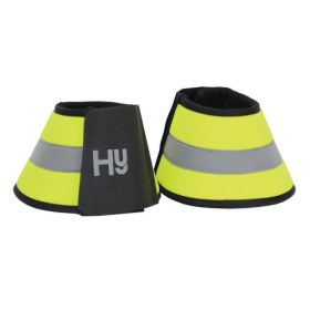 Reflector Over Reach Boots by Hy Equestrian - Yellow - HY