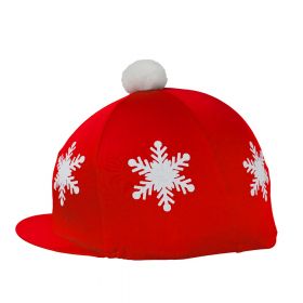 HyFASHION Snowflake with Pom Pom Hat Cover - Red - HY