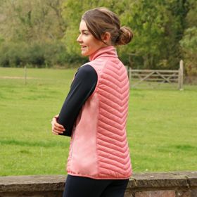 Hy Equestrian Synergy Sync Lightweight Padded Gilet - Rose