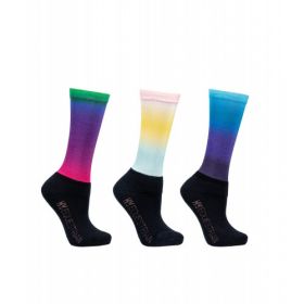 Hy Equestrian Childrens Ombre Socks (Packof 3)
