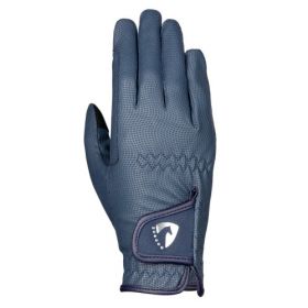 Hy Equestrian Sparkle Touch Riding Gloves - Navy -  HY