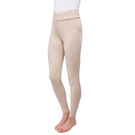 Hy Equestrian Children's Melton Riding Tights - White - HY