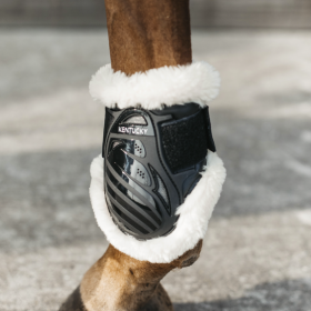 Kentucky Vegan Sheepskin Young Horse Fetlock Boots - Black -  Kentucky Horsewear