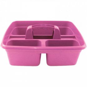 Perry 3 Compartment Tack Room Tidy Tray - Pink