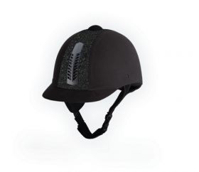 Rhinegold 'Glitter' Pro Riding Hat Adult Sizes 56 to 59cm Black