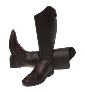 Rhinegold Wide Leg 'Luxus Extra' Leather Riding Boot - Brown
