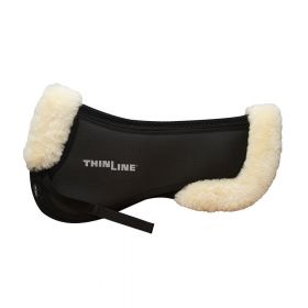 ThinLine Trifecta Half Pad With Sheepskin Rolls New version - Black - Natural