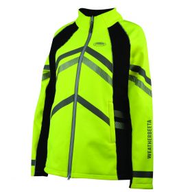 Weatherbeeta Reflective Softshell Fleece Lined Jacket Adults-Fluorescent Yellow-X Small -  WeatherBeeta