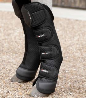 Premier Equine Airtechnology Knee Pro-Tech Horse Travel Boots - Black
