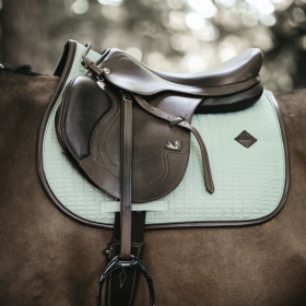 Kentucky Colour Edition Leather Jumping Saddle Pad - Mint - Kentucky Horsewear