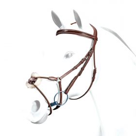 Equipe Grackle Bridle Patent Browband and Elastic Noseband BR34