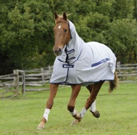 Bucas Buzz Off Fly Rug Full Neck Silver -  Bucas