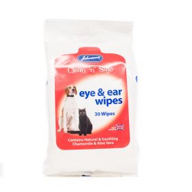 Johnson's Clean 'n' Safe Eye & Ear Wipes - 30 wipes