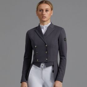 Premier Equine Capriole Ladies Short Tail Dressage Jacket Grey - Premier Equine