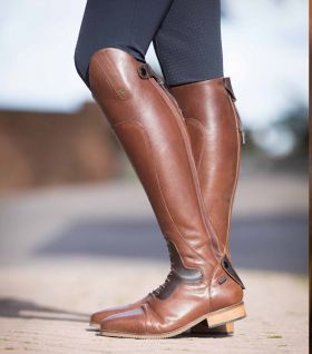 Premier Equine Dellucci Ladies Long Leather Field Riding Boot - Brown -  Premier Equine