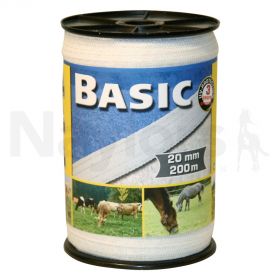 Corral Basic Fencing Tape White 200m x 20mm