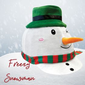 Equetech Childs Freezy Snow Man Hat Silk - White