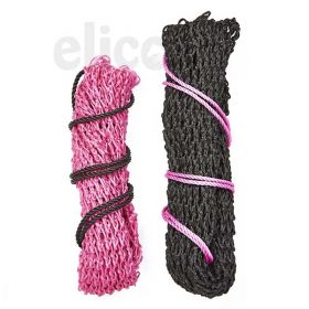 Elico Little Piggy Haynet Large Black with Pink Rope - Elico