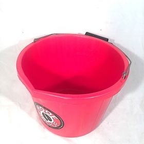 Hoof Proof Heavy Duty Multi Purpose Bucket 15ltr Pink