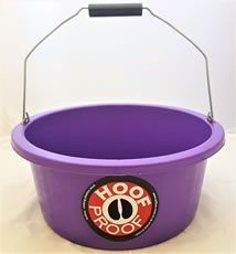 Hoof Proof Shallow Feeder/Multi Purpose Bucket 15ltr Purple
