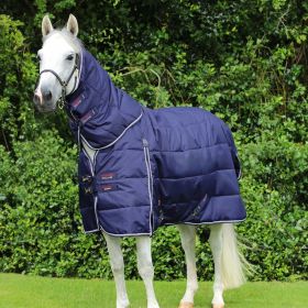 Premier Equine Hydra 200g Stable Rug with Neck Cover Navy -  Premier Equine