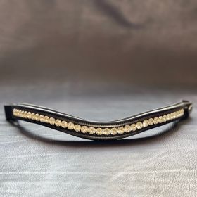 Henry James Custom Swarovski Giant Crystal Curved Browband - Henry James