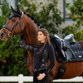 LeMieux Adour Dressage Square Black - LeMieux