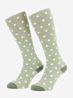LeMieux Sally Spot Fluffies Socks Fern