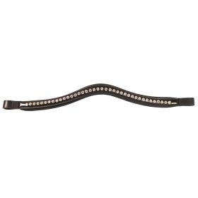 JHL Patent Leather Clear Diamante Padded Browband