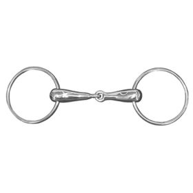 JHL Pro Steel Large Ring Thick Race Snaffle