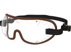 Kroops Racing Goggles - Clear Lens  Brown