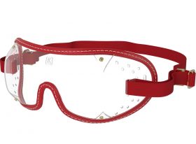 Kroops Racing Goggles - Clear Lens  Red