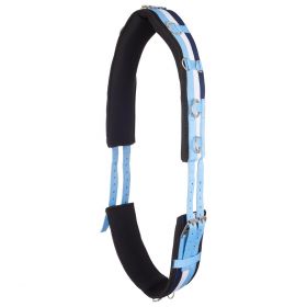 Imperial Riding Lunging Girth Deluxe Extra Light Blue/White