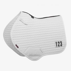 LeMieux Cotton Close Contact Competition Square White with number pockets