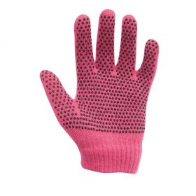 Dublin Magic Pimple Grip Riding Gloves Childs Pink